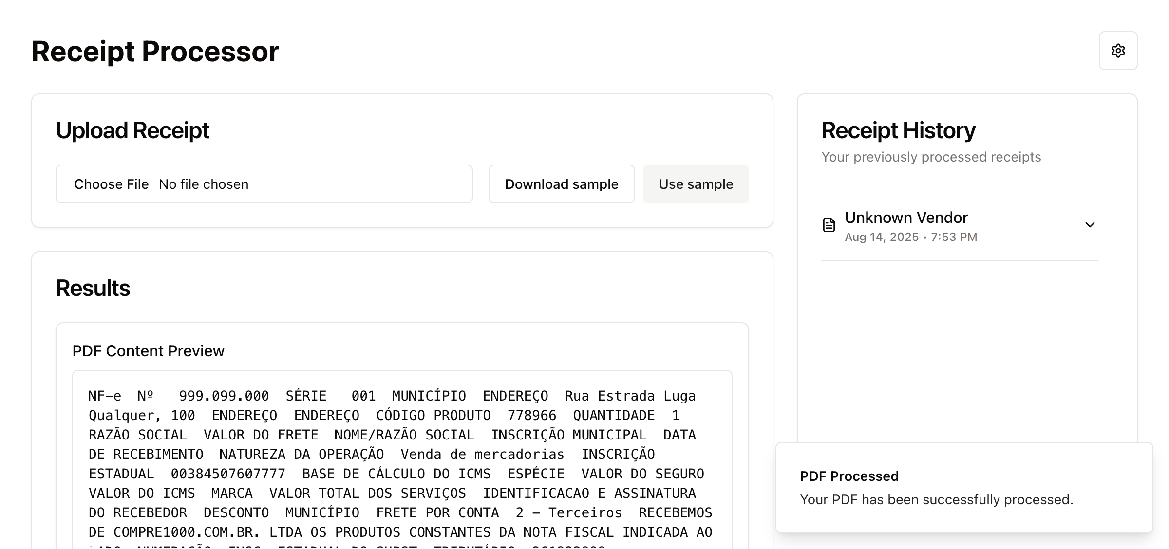 Receipt Processor - 1