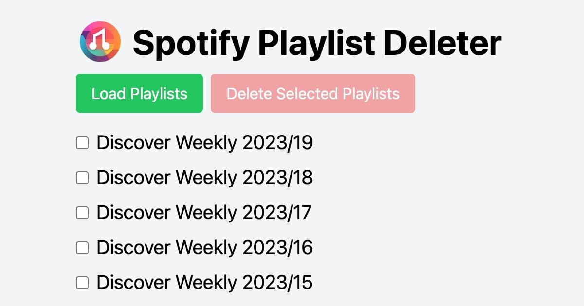 Multiple Playlist Deleter - 1